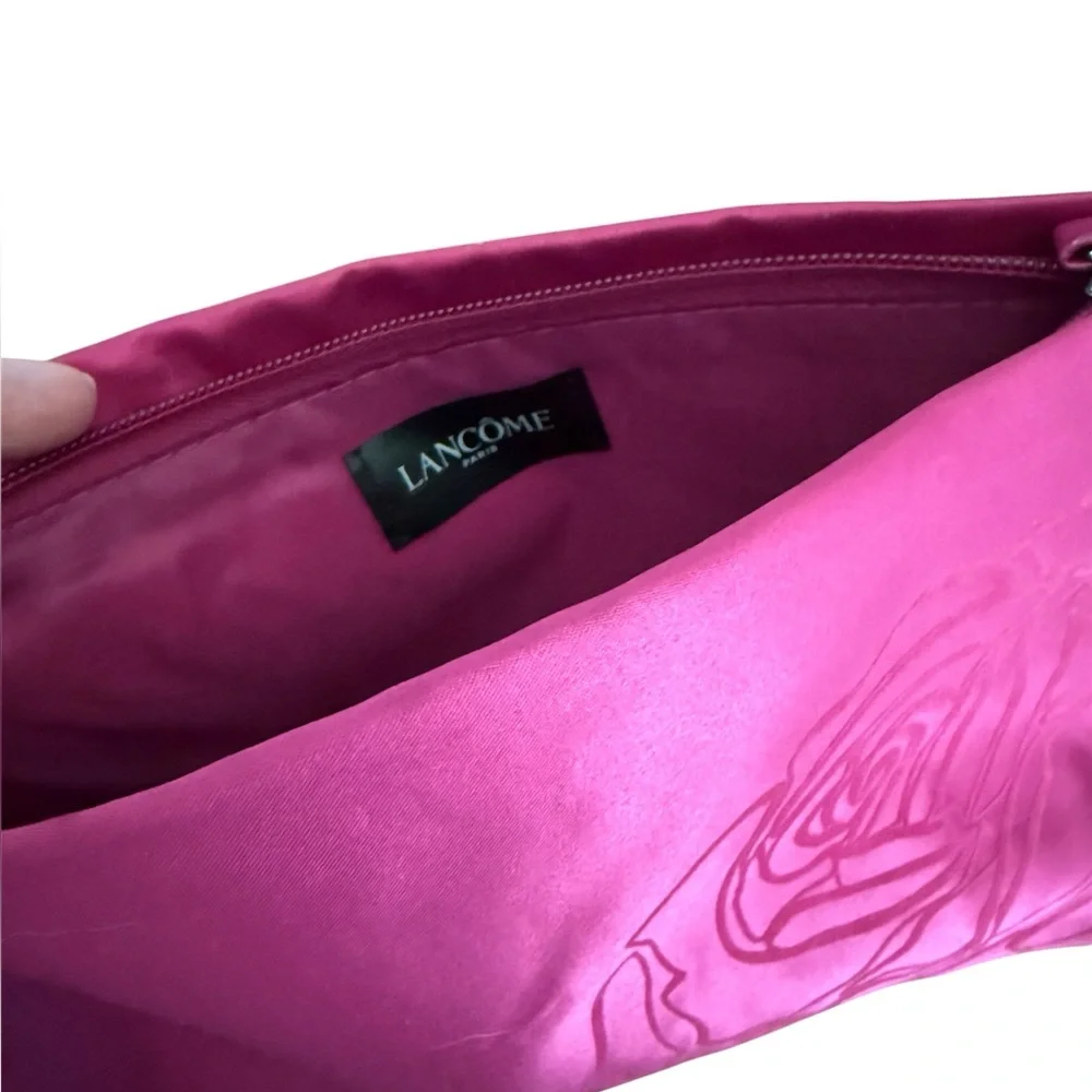 Lancome Satin Cosmetic Bag Bundle